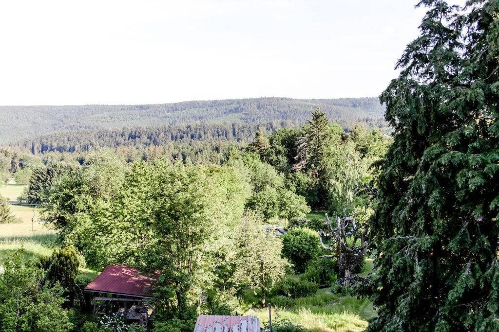 4-Zimmer-Ferienwohnung Waldbluemle Dobel Exteriör bild